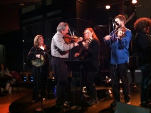 Trish, John, Sara Milonovich, & Andy Reiner at Jazz at Lincoln Center        